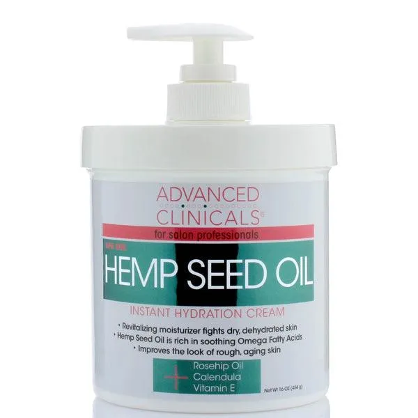 Advanced Clinicals Hemp Seed Oil Cream