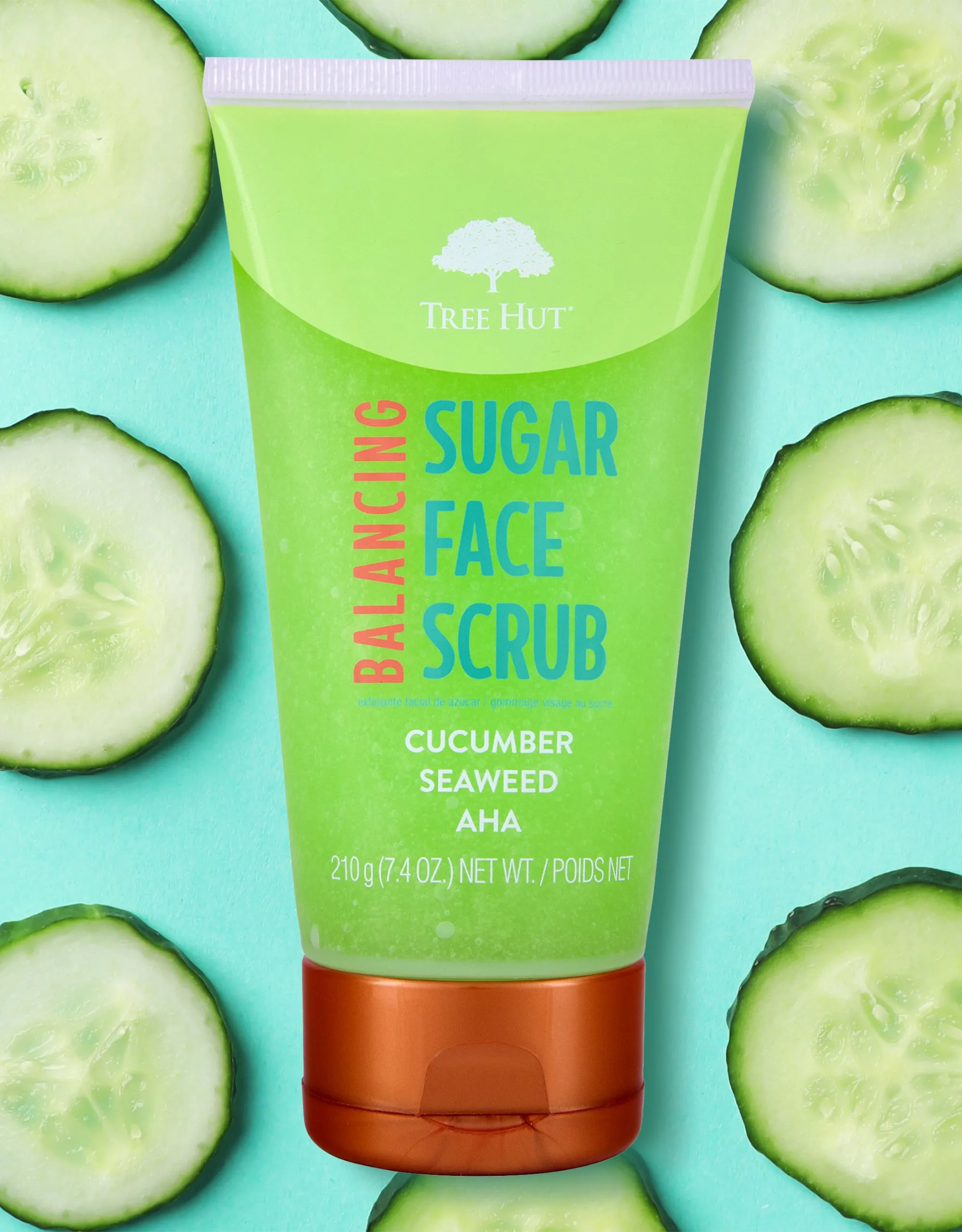 balancing cucumber & seaweed face scrub