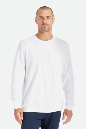 Basic L/S Pocket Tee - White