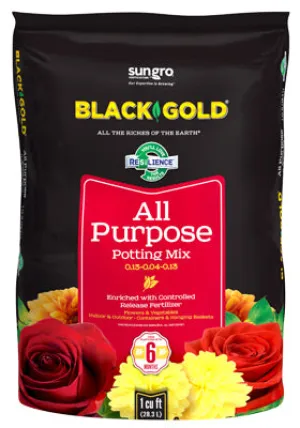 black gold all purpose potting mix 1cf