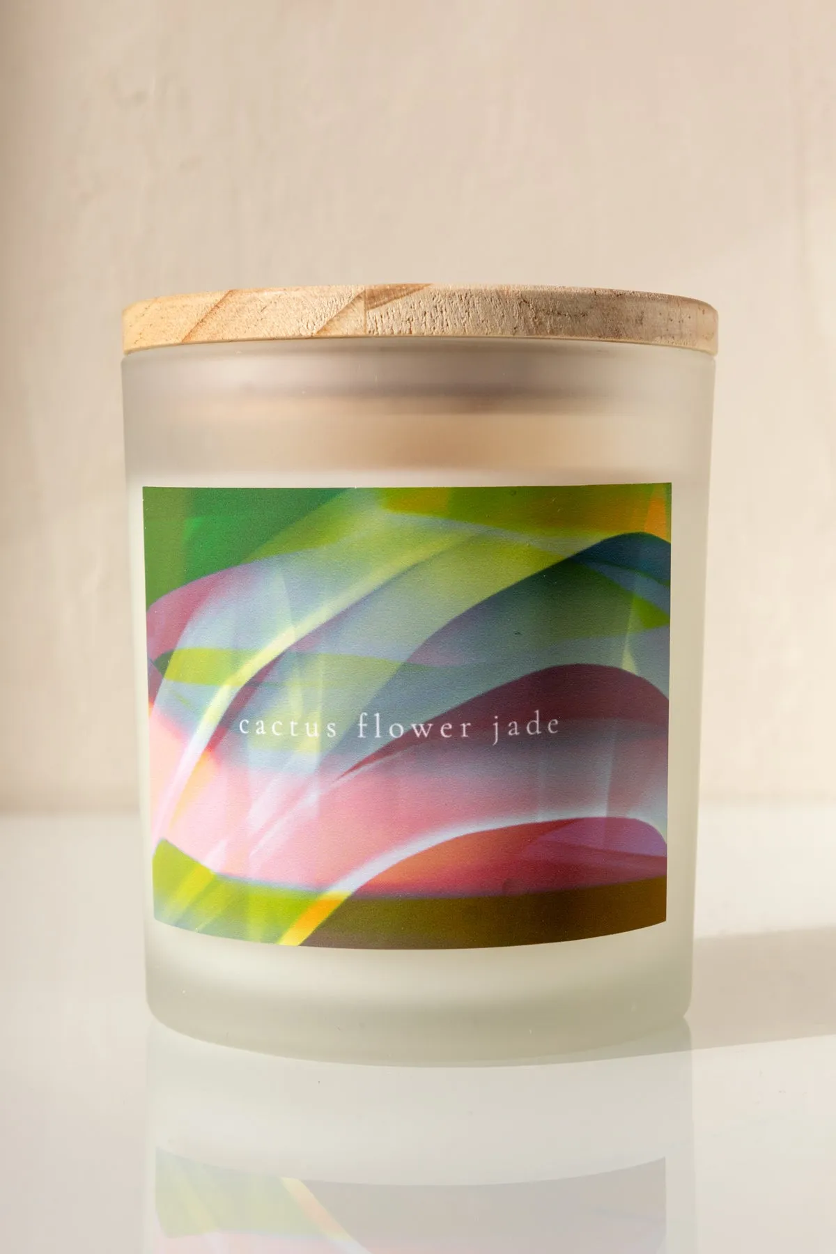 Cactus Flower Jade Scented Candle with Lid