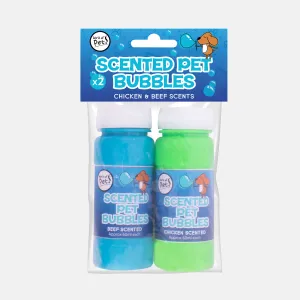 Chicken & Beef Scented Pet Bubbles 2 Pack