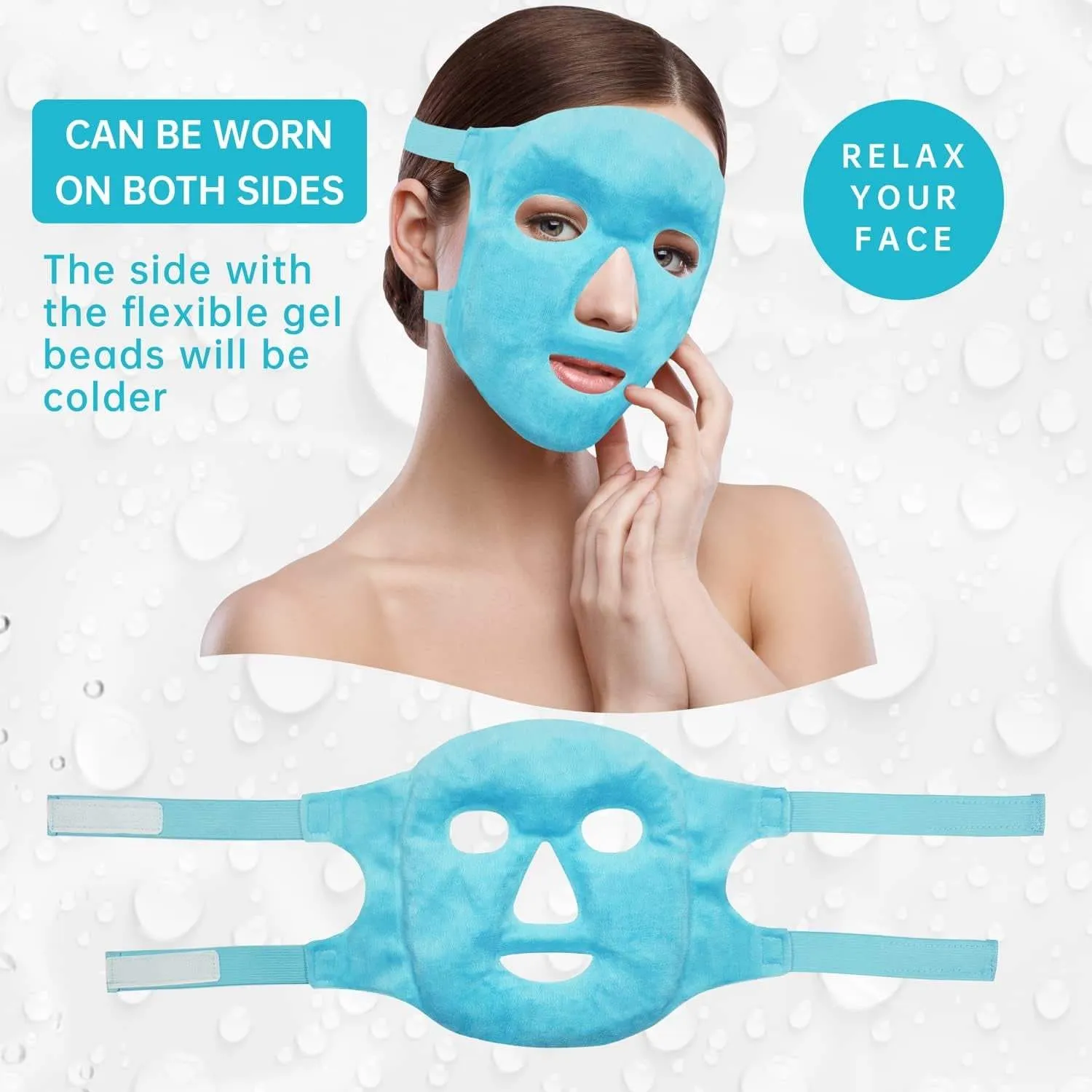 Cold Face Eye Mask Ice Pack Reduce Face Puff