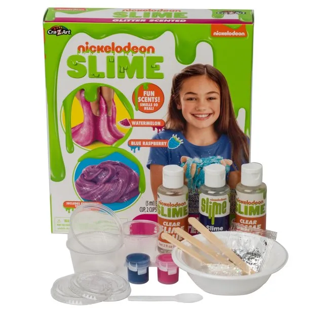 Cra-Z-Art Nickelodeon Slime Kit, Glitter Scented, Holiday Gift for Kids