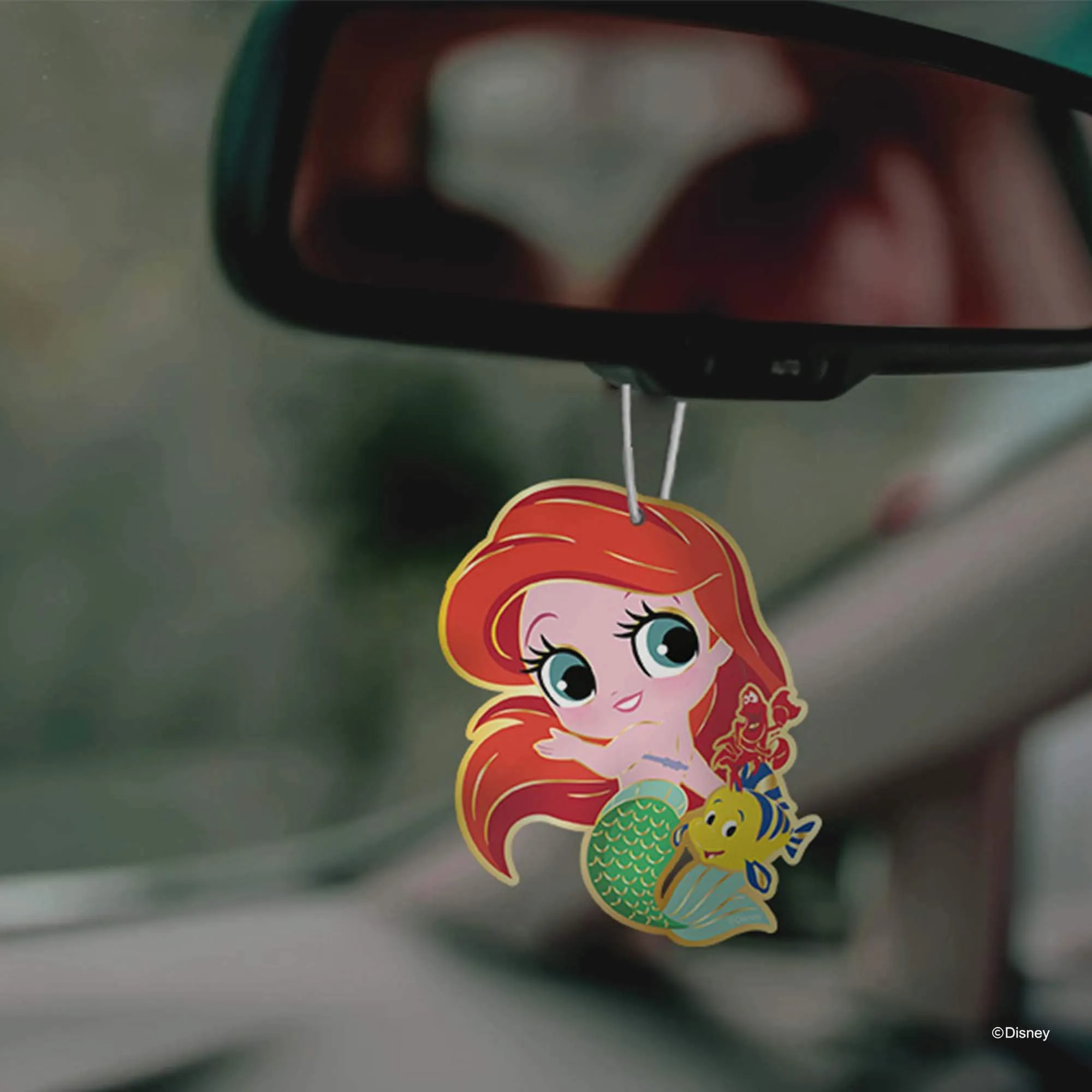 Disney Car Air Freshener Ariel & Flounder & Sebastian