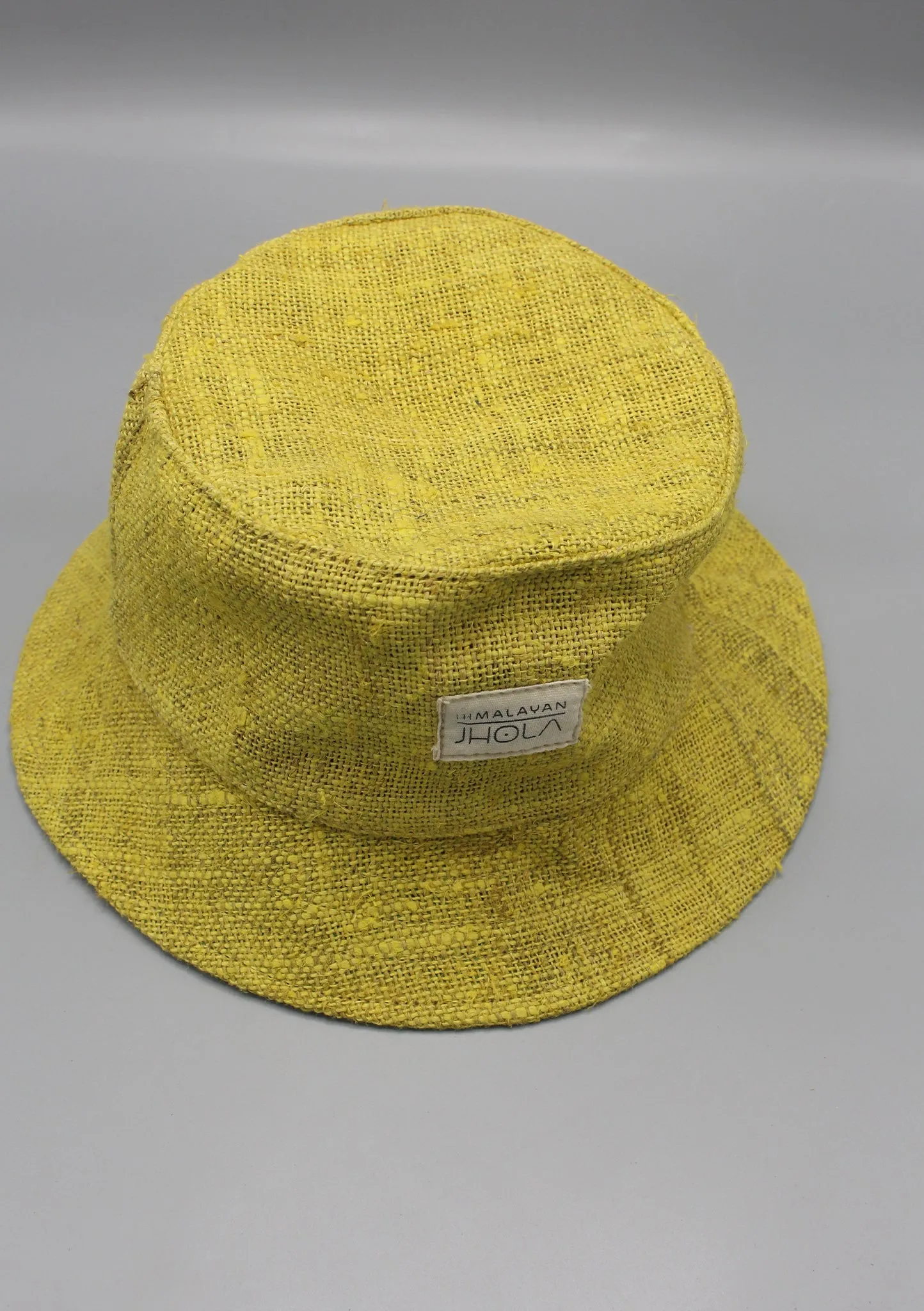 Earthy Natural Lemon Yellow Hemp Hat