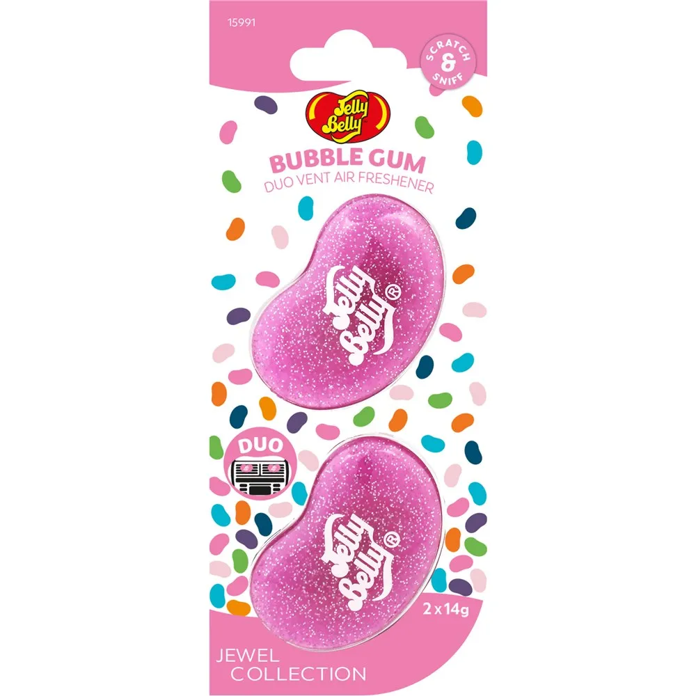 Jelly Belly Duo Vent Air Freshener - Bubblegum Jewel (Pair) - E303519300