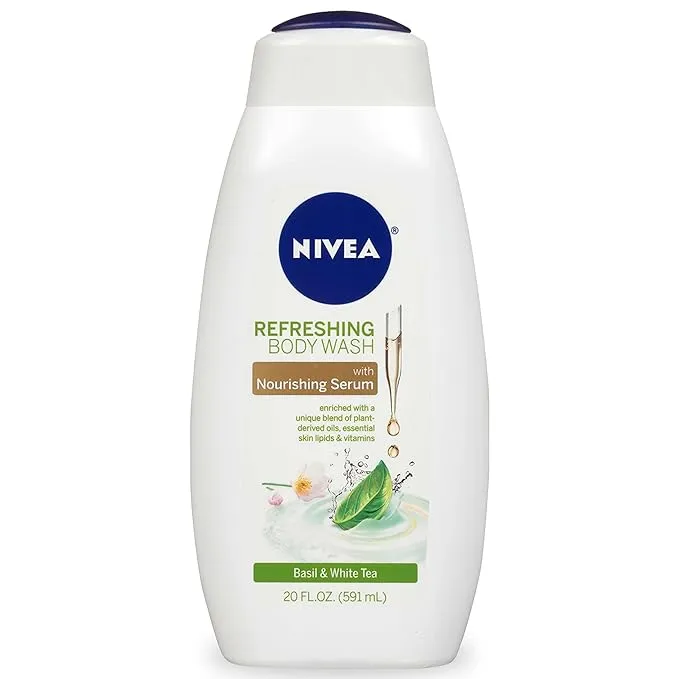 Nivea Body Wash Basil & White Tea 20Oz