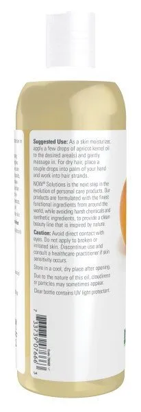 Now Foods Solutions Apricot Kernel Oil 16 oz Liquid