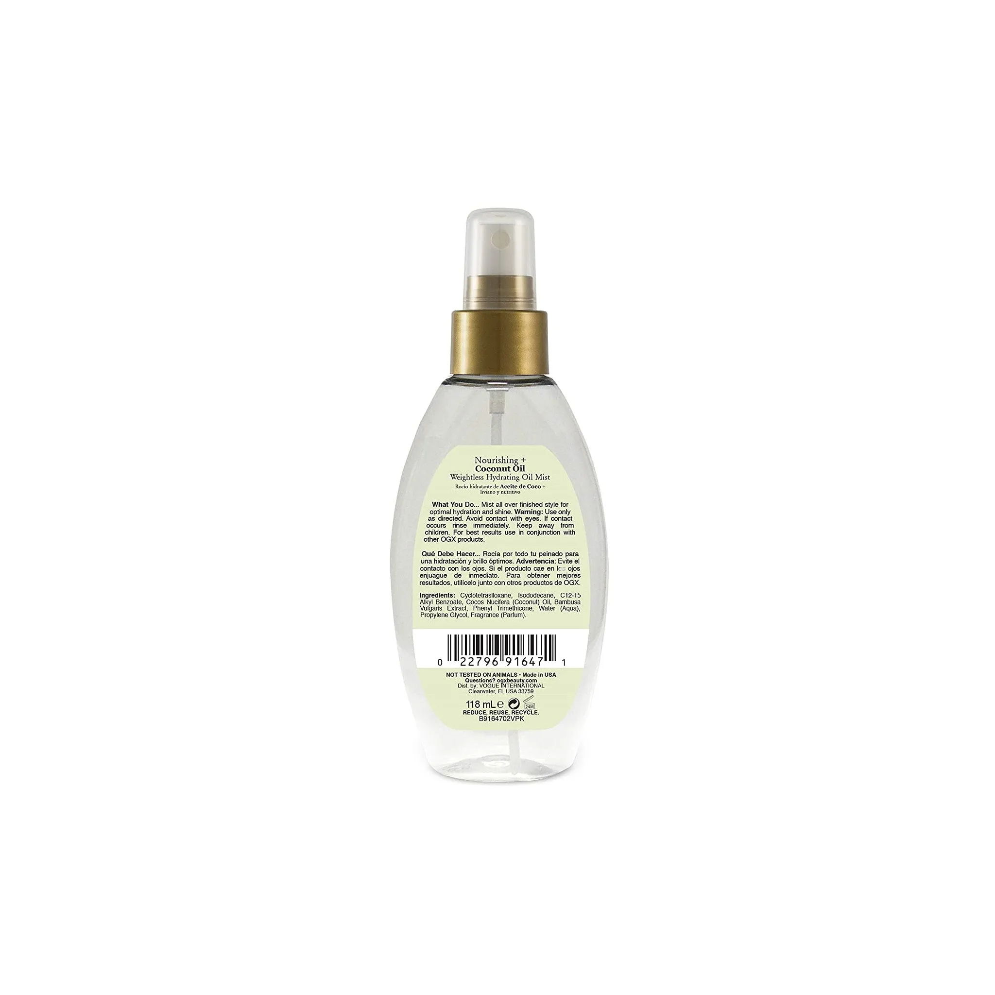 Ogx Coconut Oil Hydrating Oil Mist 4Oz