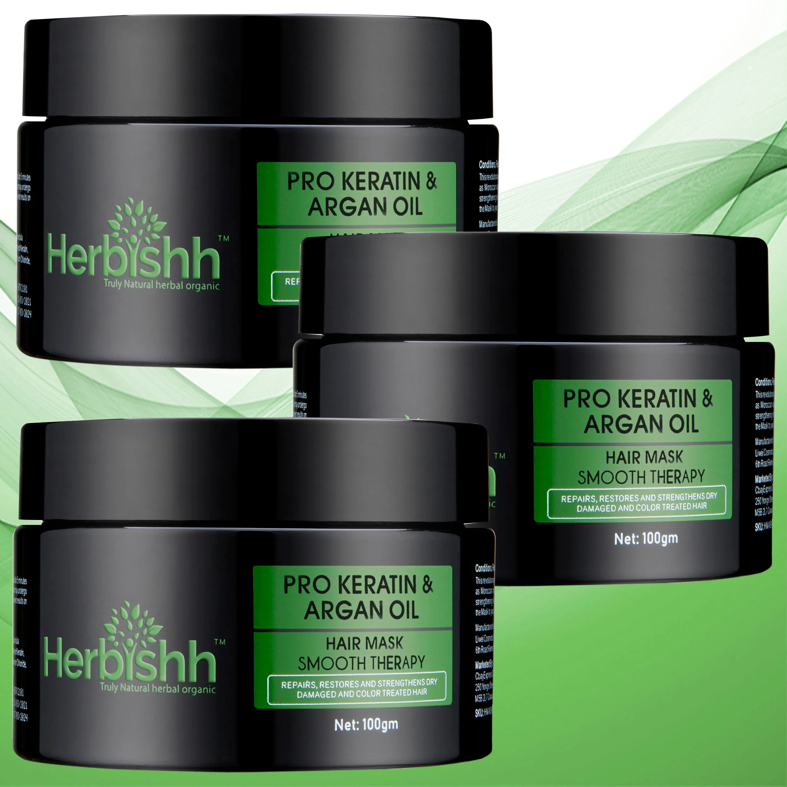 Pro- Keratin Argan Hair Mask - 3 pcs- 100gms/150gms/250gms