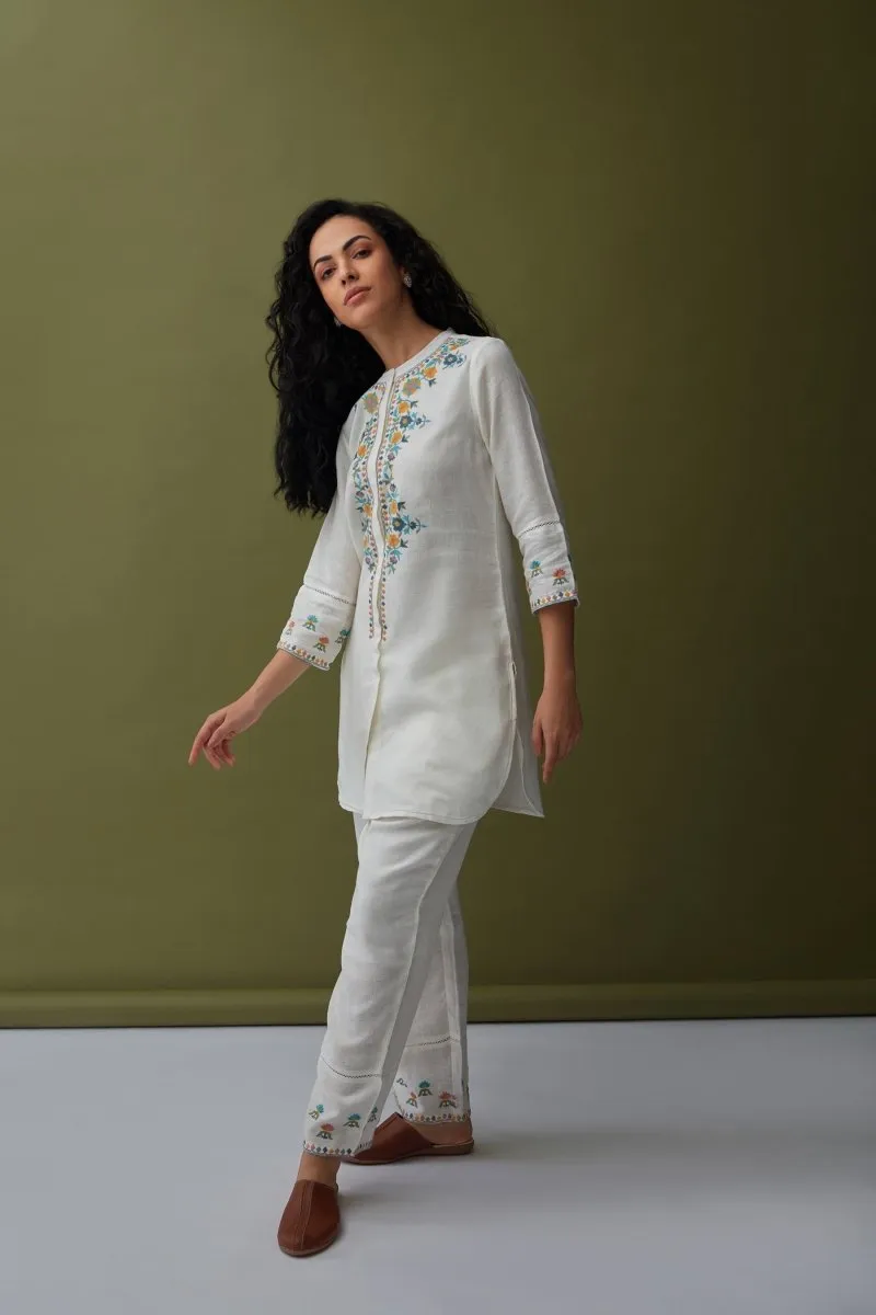 Regal Linen Co-ord Set White