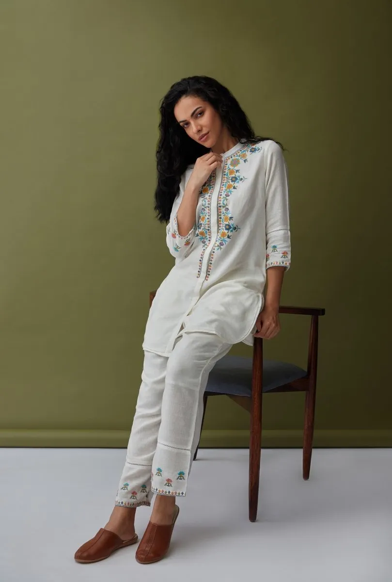 Regal Linen Co-ord Set White