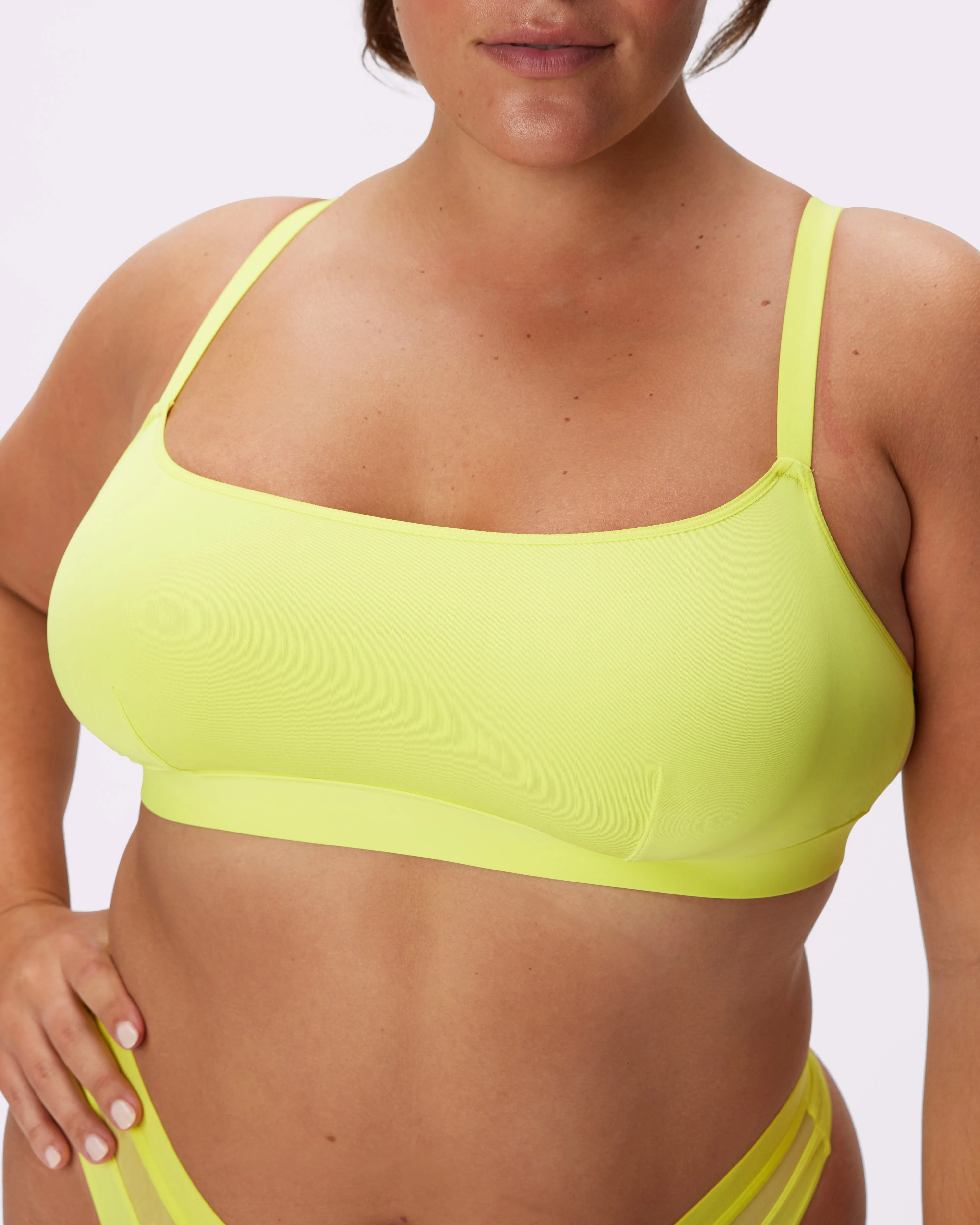 Re:Play Scoop Bralette | Ultra-Soft Re:Play (Lemon)