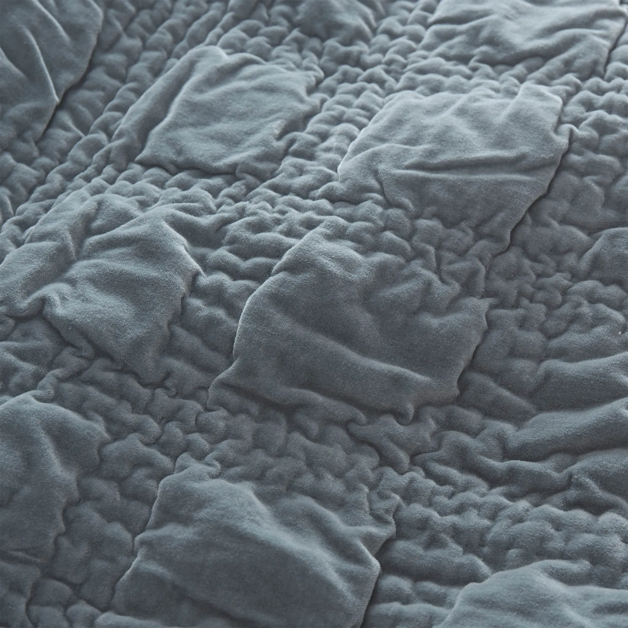 Samana Velvet Quilt [Green grey]