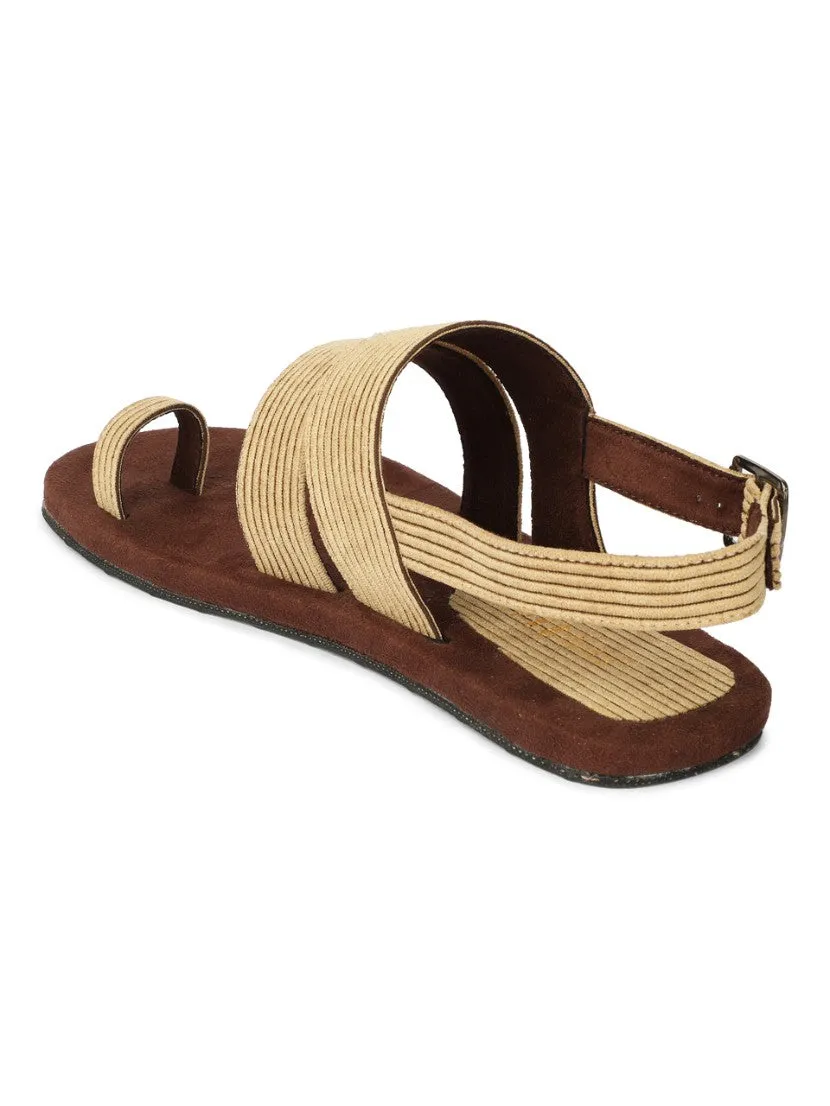 Sef Toe-Ring Corduroy Sandals Men