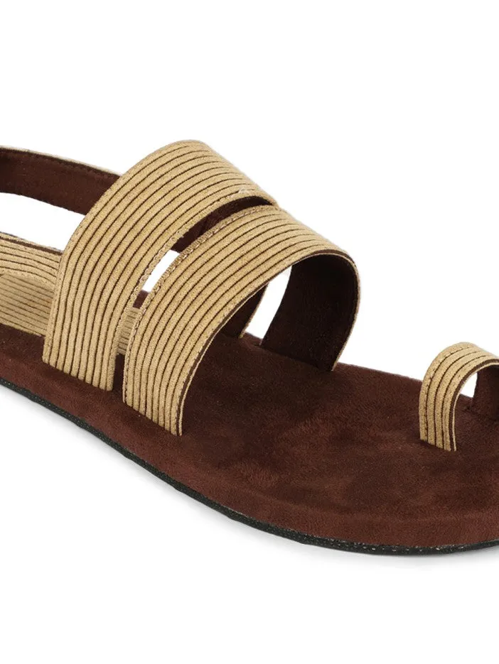 Sef Toe-Ring Corduroy Sandals Men