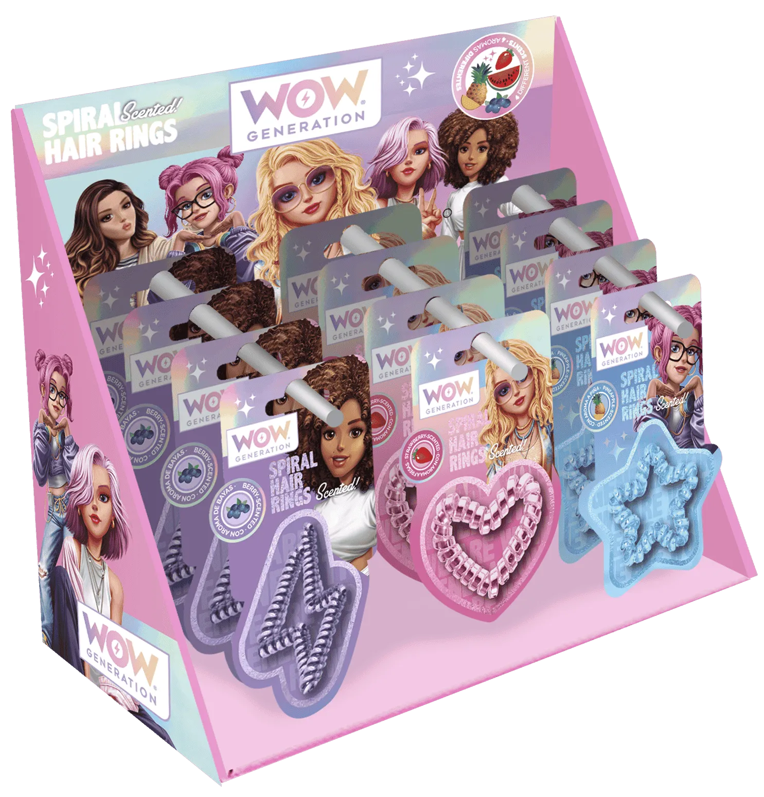 Shaped & Scented Hair Elastics In Cdu Wow Generation