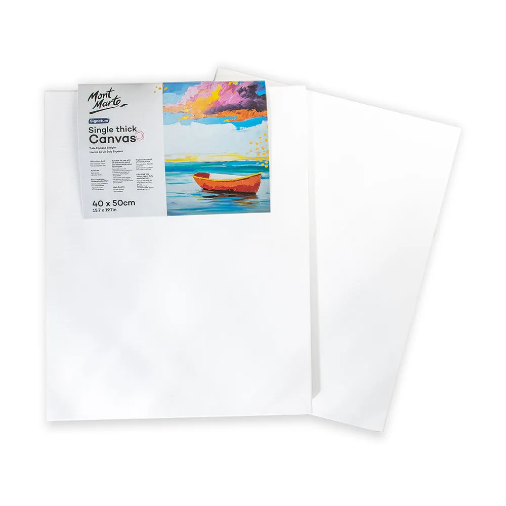 Single Thick Canvas Signature 40 x 50cm (15.7 x 19.7in) 2 Pack