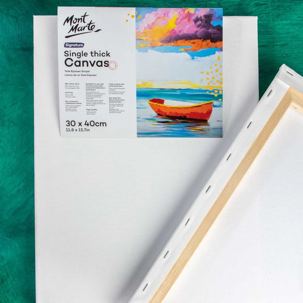 Single Thick Canvas Signature 40 x 50cm (15.7 x 19.7in) 2 Pack