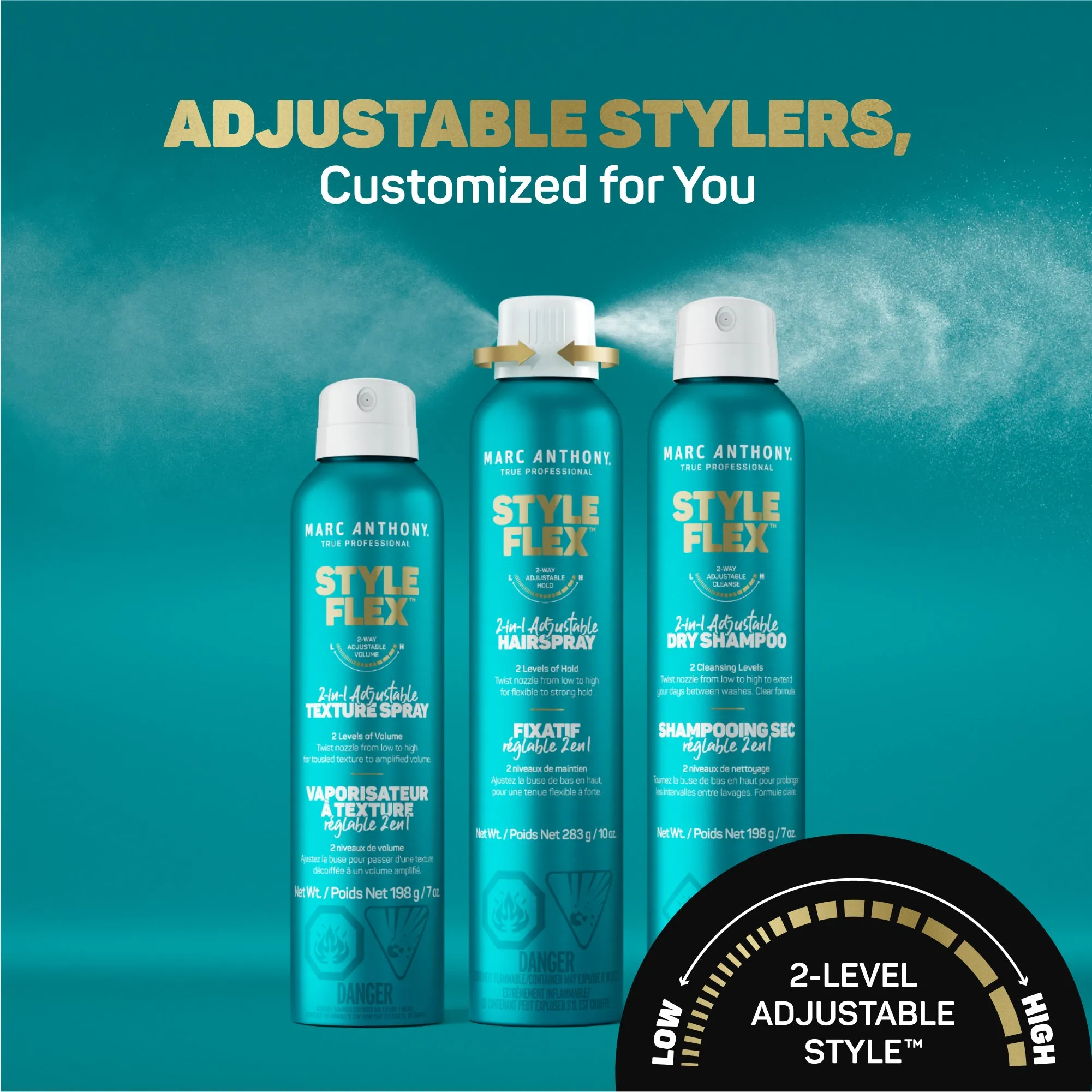 Style Flex™ <br> 2-In-1 Adjustable Hairspray